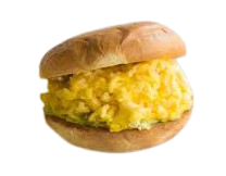Roll & Cheesy Scrambled Eggs 